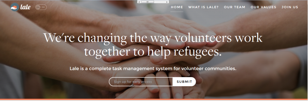 lale.help software für Flüchtlingshelfer