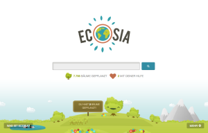 Die Suchmachine Ecosia (Screenshot Ecosia.org)