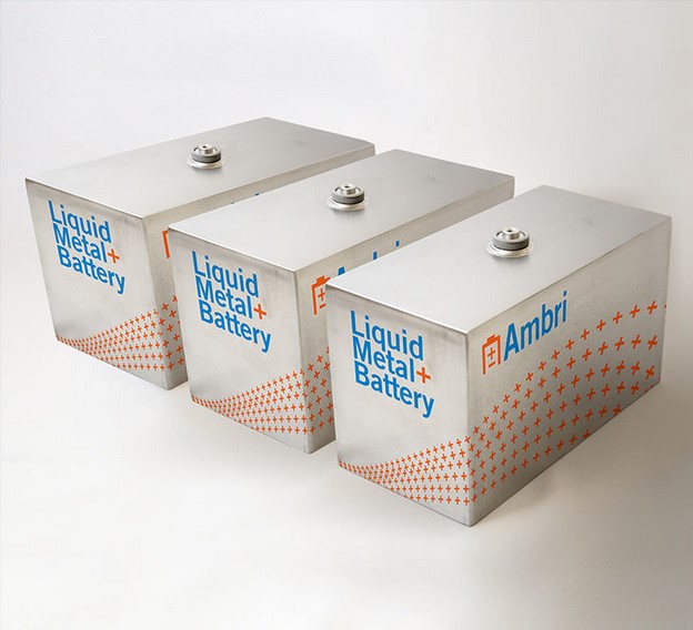Ambri Batterien aus flüssigen Metall. Copyright Ambri