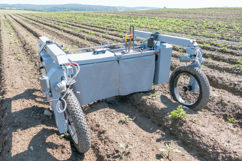 Der Jätrobotor von Carterra im Test-Einsatz. 