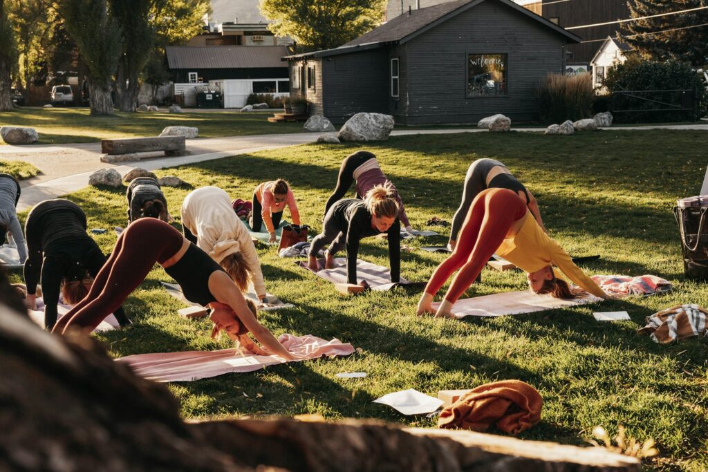 Im Griffin Community Garden gibt es auch Yoga Unterricht. Bild Marea Wellness