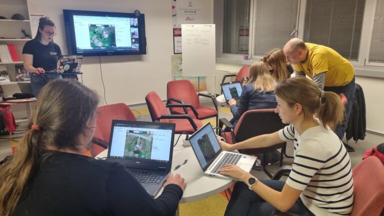 ein Mapswipe Marathon. Bild mapswipe